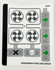 LEGO STICKER SHEET 71719 ZANE'S MINO CREATURE from set New & Genuine