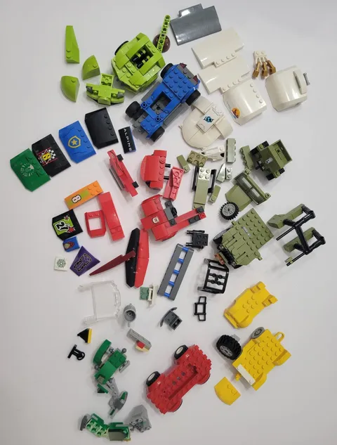 LEGO Bulk Lot Vehicle Parts Mixed Sets Pieces Tires Windscreens Cars Trucks