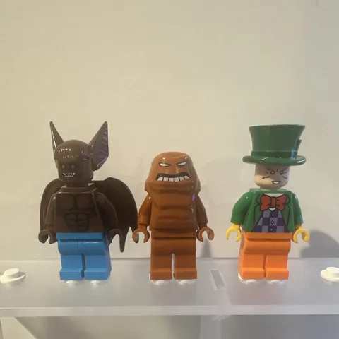 Lego Batman: The Video Game - Custom Minifigures - Man Bat, ClayFace, Mad Hatter