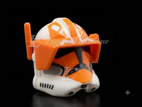 LEGO Clone Trooper Helmet Visor Orange