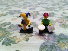 Lego Minifigures Series 12 Lot - Jester & Pizza Delivery Guy - BOTH COMPLETE