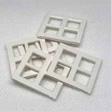 LEGO Parts - White Pane for Window 2 x 4 x 3 - No 4133 - QTY 5