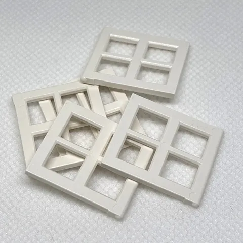 LEGO Parts - White Pane for Window 2 x 4 x 3 - No 4133 - QTY 5