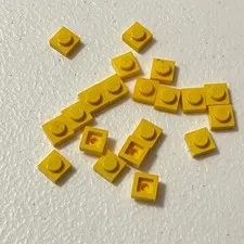 Lego 3024 Yellow Replacement Add-on Pieces Parts Lot of 20