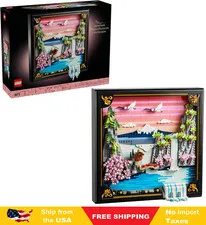 LEGO Art Japanese Cherry Blossom Landscape Building Set for Adults - Room Decor