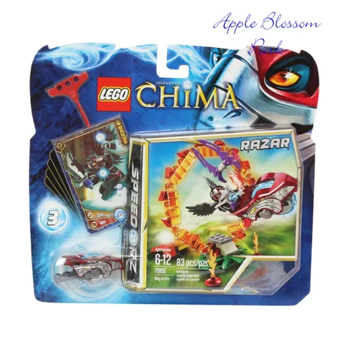 NEW Lego Legends of CHIMA Speedorz Set 70100 - RAZAR Raven Minifig Ring of Fire