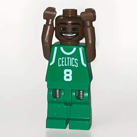 ✅ LEGO Minifigure nba024 NBA Antoine Walker, Boston Celtics #8