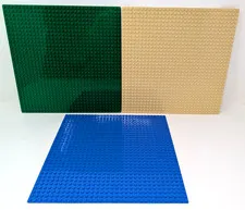 Lego Classic Baseplate 3X Yellow Green Blue 32 X 32 Stud Foundation 10in X 10in