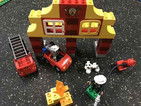 LEGO DUPLO My first Fire Station Set Firefighter, Dog, Vehicles & Accessories
