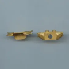 LEGO x 2 Pearl Gold Minifigure Armor Shoulder Pads Wide with Double Flaps 2 Stud