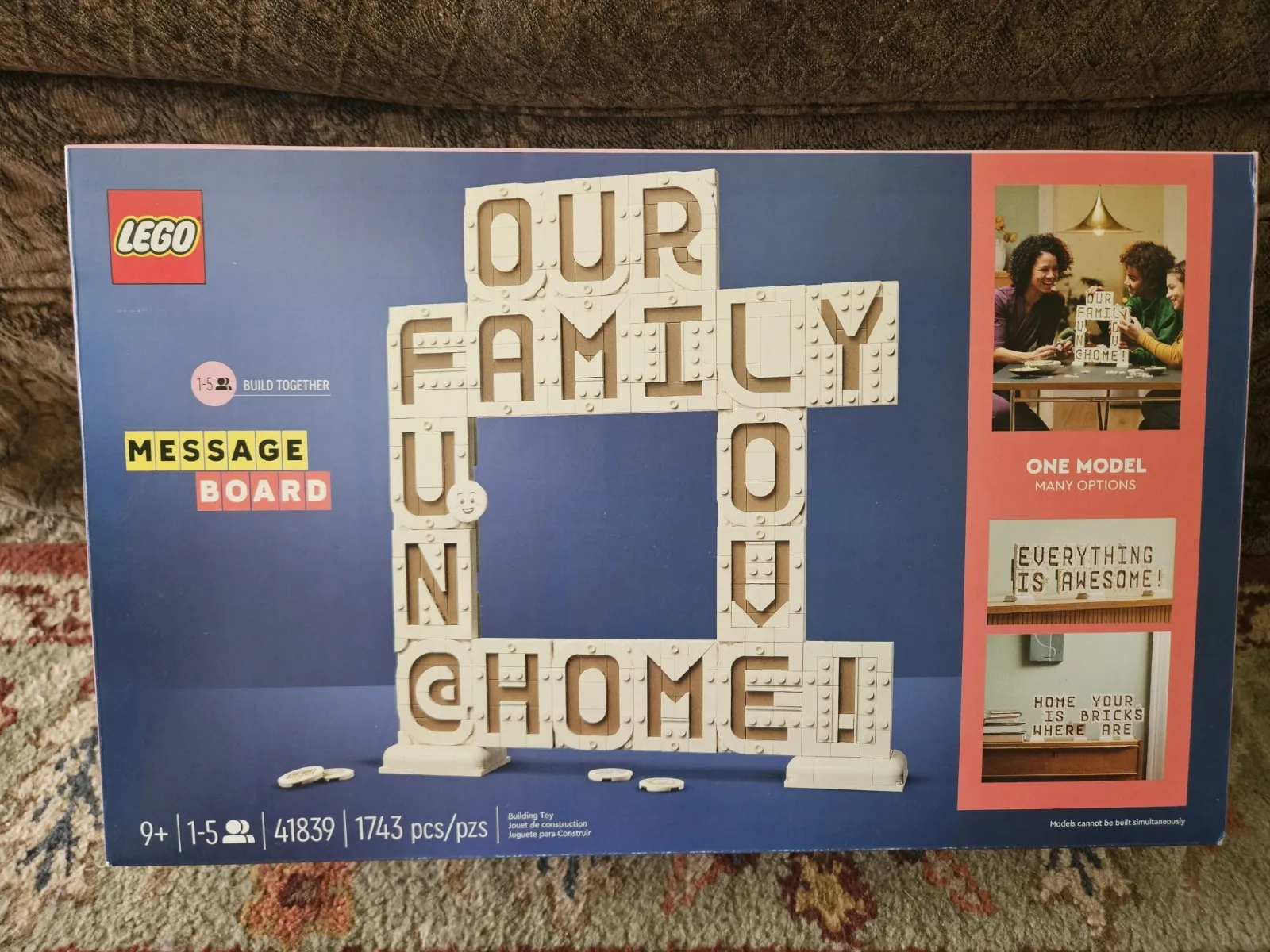 LEGO Message Board 41839 Customizable 1743 pcs Build Together Emoji Tiles