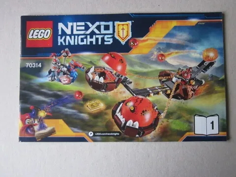 Lego Building Instructions Instruction Nexo Knights 70314-1