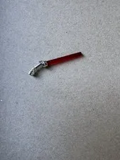 LEGO Star Wars Count Dooku Curved Chrome Hilt lightsaber W/Translucent Red Blade