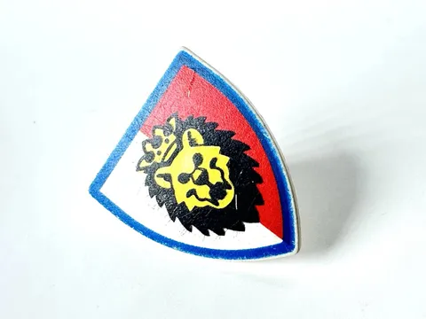 LEGO Castle Royal Knight White Shield Triangular Lion Head 3846p4d Decent Cond