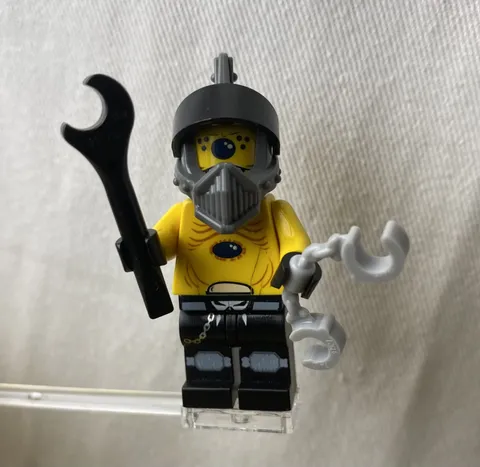 Lego Minifigure Space Alien 3 Snake With Visor sp097 Space Police III 2009 Rare
