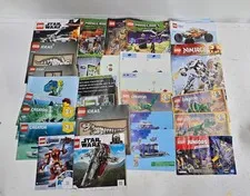 Large Lot LEGO Instruction Manuals Booklets Star Wars Creator Ideas City