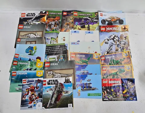 Large Lot LEGO Instruction Manuals Booklets Star Wars Creator Ideas City