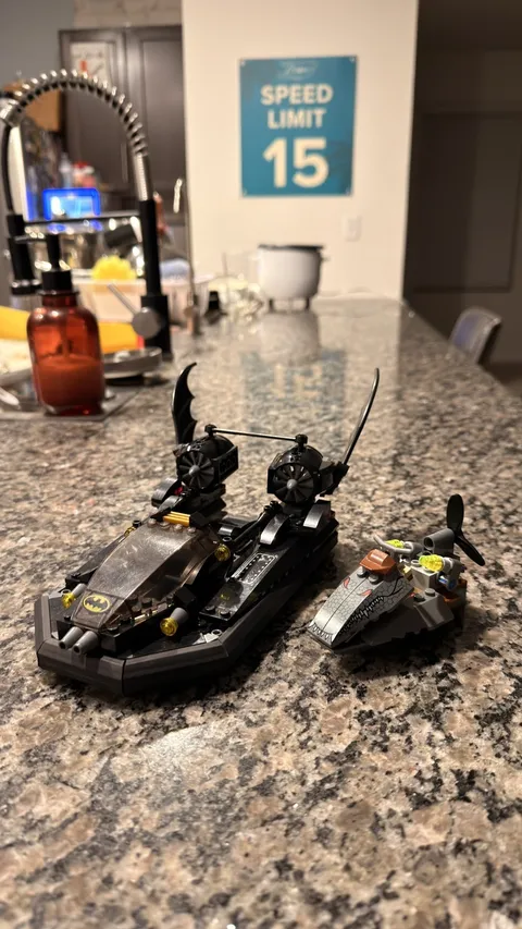 LEGO Set 7780 Batman The Batboat Hunt for Killer Croc Build Only! Comes As Shown