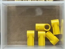 LEGO Parts - Yellow Technic, Axle and Pin Connector Angled #1 - No 32013 - QTY 5