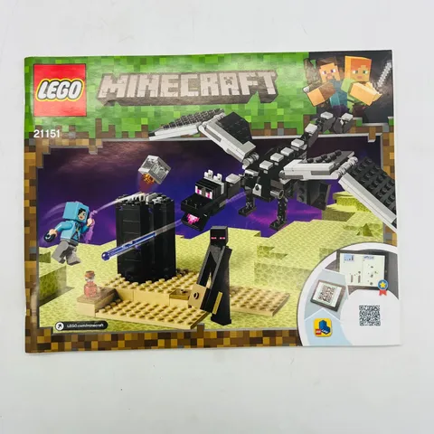 LEGO Minecraft 21151 The End Battle - Instructions Manual Only