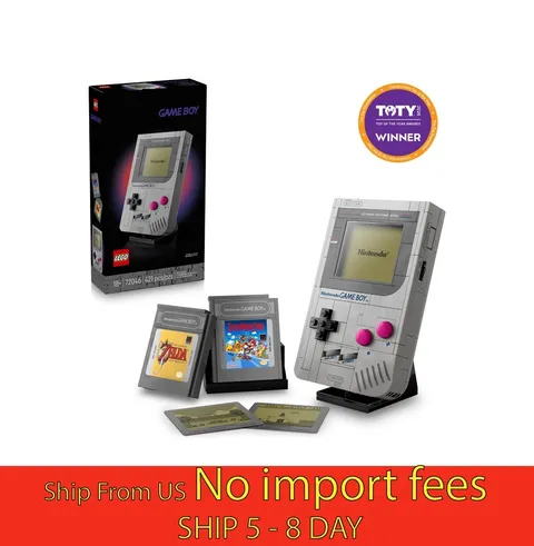 LEGO Super Mario Game Boy Retro Collectible Model Set with Game Paks New...(wa)