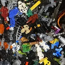 Lego 50 Random Bionicle Technic and / or Hero Factory Pieces Parts Bulk Genuine