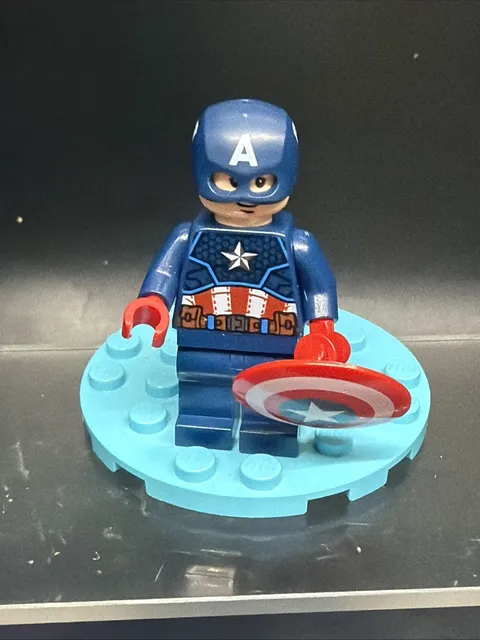 LEGO Captain America Minifigure Marvel Super Heroes sh0686 Wrong Head