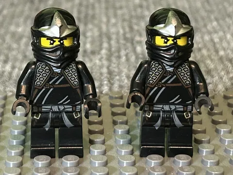 LEGO Ninjago Minifigures Cole ZX lot of 2 Fair Condition