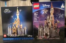 LEGO DISNEY CASTLE 71040 and LEGO DISNEY CASTLE 43222   NEW IN BOX   RETIRED