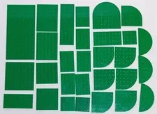 LEGO Green Flat Plate Brick Lot Great Variety Essential Building Items Pieces !!