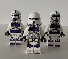 LEGO Star Wars 187th Legion Clone Trooper Lot Commander Purple Clones