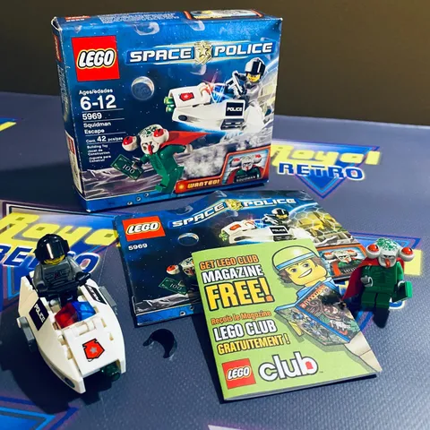 LEGO 5969 Space Police Squidman Escape 2009 Box Manual Minifigures Near Complete