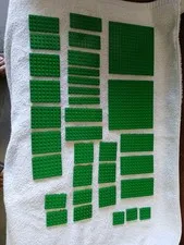 32 Lego Bases Plate Green