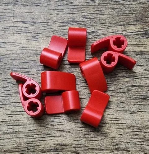 LEGO Red Technic, Panel Curved 2 x 1 x 1. QTY 10. Part No. 89679.