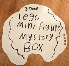 LEGO MINIFIGURES Mystery Box Minifigure 3-Pack 3 Pieces Plastic Age 3+