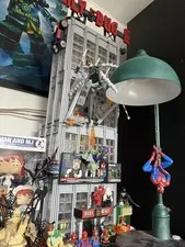 Daily Bugle Moc Lego With Characters Shown