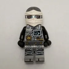 LEGO NINJAGO Masked Ninja Plastic Minifigure NJO0000 Gray/Black