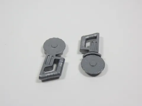 LEGO Lot of 2 Flat Silver Circular Saw Tool Accessory Minifig I12