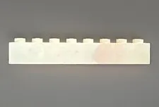 Genuine LEGO White Lightly Marbled 1 By 8 Brick – Part 3008– Vintage