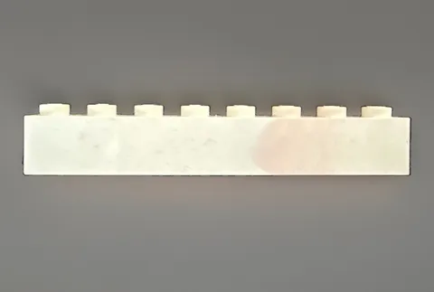 Genuine LEGO White Lightly Marbled 1 By 8 Brick – Part 3008– Vintage