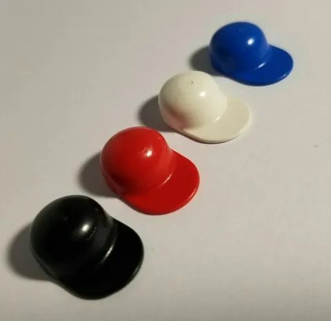 LEGO Minifigure Lot of 4 Caps Mix Color Baseball Hat Sport Equipment City Police