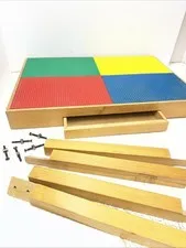 Imaginarium Creation Lego Wooden Play Activity Table Two Sided Ages 3-8 22"×12"