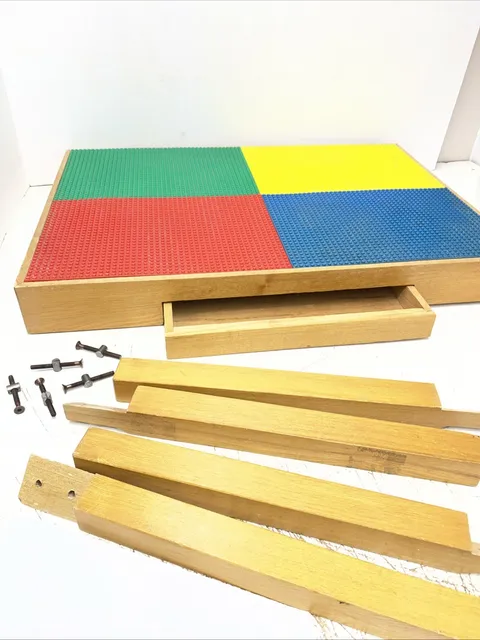 Imaginarium Creation Lego Wooden Play Activity Table Two Sided Ages 3-8 22"×12"