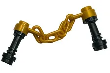 Lego Ninjago Minifig Gold Weapon Nunchucks with Pearl Dark Gray New Parts D802