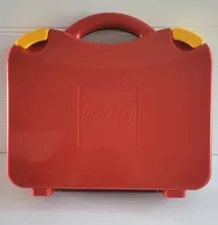 2012 LEGO Red Travel Carrying Case Storage Container w/ Dividers 