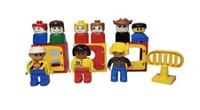 Lego Duplo Figures People Older Style Bust Square Windows Satellite Dish 13 Pcs.