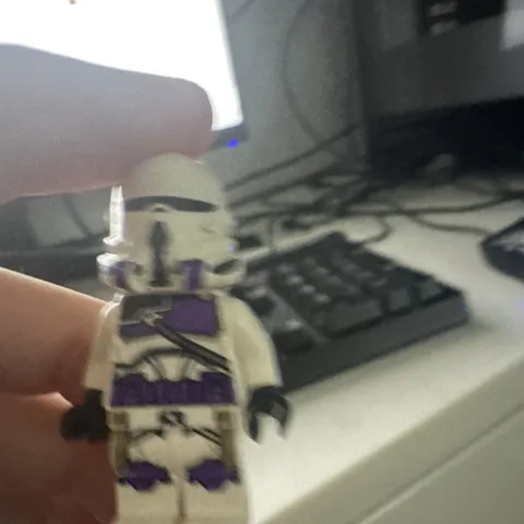 LEGO Star Wars Clone Trooper Minifigure White Armor Purple Markings
