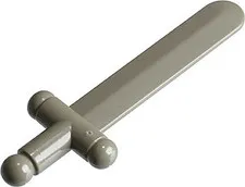 LEGO Dark Gray Minifigure, Weapon Sword, Shortsword - Polished Rigid ABS 3847a U