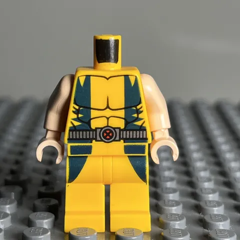 LEGO Wolverine Minifigure sh0017 Super Heroes X-Men 6866 Marvel CMF Lot Rare 1L