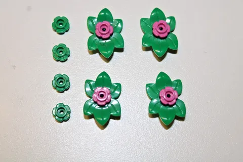 Lot 4 LEGO Replacement Pieces Roller Coaster 10261 Garden Flowers